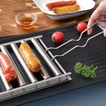 thumbnail image 2 of Hotdog Roller Grillers Sausage Roller Rack BBQ w/Long Handle Stainless Steel, 2 of 12