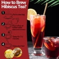 thumbnail image 4 of ULTHMOK Hibiscus Tea Bags,100 Tea Bags/7.06 Oz,100% Pure Dried Hibiscus Flower,Natural & No Additives, 4 of 6