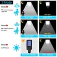 thumbnail image 4 of EGNMCR Solar Street Light, IP65 Waterproof, Dusk To Da-wn With Motion Sensor LED Security Flo-od Light For Parking Lot, Remote Control With 30 COB Lamp Beads, Mother's Day Gift Ideas, 4 of 6