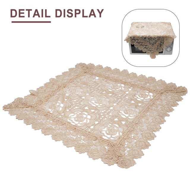 WinWay Vintage Hollow Lace Flower Table Runner Tablecloth Home Party Wedding Doily Mat Dining Coffee Table Cloth Placemat Coaster Decor