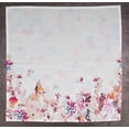thumbnail image 2 of Vargottam Collection de Luxe Linge de Table Décor Serviette en Coton Tissu Imprimé Serviettes Réutilisables Ensemble de 4, 20 X 20 - Fleur Aquarelle, 2 of 6