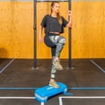 thumbnail image 4 of PRISP Adjustable Aerobic Stepper, 2 Height Levels (10/15cm - 4"/6") Exercise Step Platform for Home Gym and Fitness Training; 68 x 28cm, 4 of 9