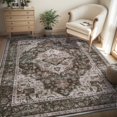 thumbnail image 1 of -Area Rug X Rugs for Living Room- Machine Washable Rug-Soft Living Room Rug-Vintage Non Slip Carpet-Rugs for Bedrooms Dining Room Living Room Office, 1 of 7