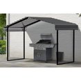 thumbnail image 2 of Arrow 12 x 6 x 7 ft Charcoal 7' Metal Canopy, 2 of 8