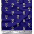 thumbnail image 1 of Soimoi Rayon Crepe Fabric Floral Block Fabric Prints by Yard 46 Inch Wide, 1 of 3