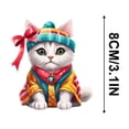 thumbnail image 3 of TopLLC 2PC Christmas Ideas Kittens Car Pendant Backpack Pendant license plate, 3 of 7