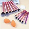 thumbnail image 3 of LNGOOR Portable Face Makeup Tools Set  15pcs Professional Make up Set With 12 Multi-use Makeup Brushes+2 Sponges+1 Puff  Cosmetic Tool Set  Functional Makeup Brushes Makeup Kit for Women, 3 of 6