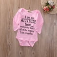 thumbnail image 3 of Girl Long Sleeve Letter Print Sweet Pink Romper, 3 of 7