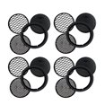thumbnail image 1 of 1 Set 4Pcs Handheld Garden Sieves Soil Sieves Gardening Tool Kit (Black), 1 of 8