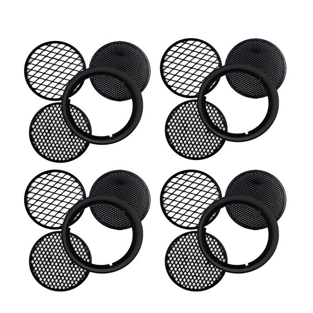 1 Set 4Pcs Handheld Garden Sieves Soil Sieves Gardening Tool Kit (Black)