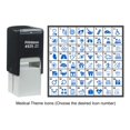 thumbnail image 2 of Printtoo Personalized Medical Theme Icons Rubber Stamp Self Inking Stamper 24 mm-Blue, 2 of 7