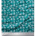 thumbnail image 1 of Soimoi Rayon Fabric Blossom Floral Printed Craft Fabric by The Yard 42 Inch Wide, 1 of 5