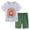Green, variant on Gubotare Holiday Pajamas for Kids Little Big Boys Summer Pajamas Short Sleeve and Shorts Soft Nighty PJS 2PCS Sleepwear Set 4T 5T (Grey,4-5 Years)
