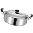 thumbnail image 4 of Shisuyan Casserole de Cuisson en Acier Inoxydable Argent 1Pcs 11.55X11.55X3.93 Po, 4 of 9