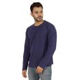 thumbnail image 3 of Inkmeso Men's Long Sleeve Cotton Basic Shirt Lightweight Solid T-Shirts, 3 of 7