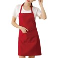 thumbnail image 1 of Visland Unisex Apron Long-lasting Work Apron with Pockets Adjustable Straps Cooking Apron for Grill Restaurant Bar Cafes, 1 of 8