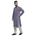 thumbnail image 2 of Atasi Kurta-Pyjama Long en Coton Imprimé pour Hommes, Kurta-Pyjama Décontracté de Designer, Vêtements, 2 of 5