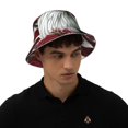 thumbnail image 4 of KLL Aigle avec Chapeau et Roses pour Chapeau Seau pour Femmes Hommes Chapeau de Soleil de Plage Pliable Accessoires de Rave Extérieur Casquette de Pêcheur Réfléchissante, 4 of 6