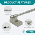thumbnail image 3 of Adjustable Magnetic Curtain Rods for Mental Appliance Doors Windows to Champagne Window Rods Easy Installation Toilet Towel Bar MultiUseful (in Champagne ), 3 of 7