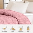 thumbnail image 4 of Imitation Rabbit Fleece Blanket,Double Layer,Thickened Solid Color,Office Nap Blanket,Comfortable,Home Decor,Warmth,Softness,Hypoallergenic,PENDANE,Purple, 4 of 6