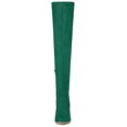 thumbnail image 2 of Unique Bargains Bottes Cuissardes à Talon Épais à Bout Rond pour Femmes, 2 of 6