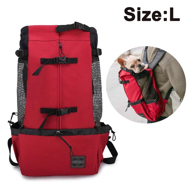 Dog Carrier Backpack for Small And Medium Pets Front Facing Adjustable Dog Backpack Carrier Fully Ventilated