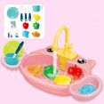 thumbnail image 4 of Kitchen Sink Toys with Runng Water for Role Play Birthday Pink, 4 of 8