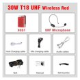 thumbnail image 2 of 30W 2.4G Professional Loudspeaker Wired/Wireless Microphone Speaker Teacher School Tour Guide FM Radio Megaphone, 2 of 6