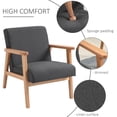 thumbnail image 4 of HOMCOM Mid-Century Modern Accent Chair for Living Room Bedroom, 4 of 10