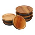 thumbnail image 1 of Uxcell Couvercles de Pots Mason en Bois, Couvercles de Pots de Conservation et de Mise en Conserve, Pots à Billes, Couvercles en Bois (3 Réguliers et 3 Larges), 1 of 7