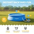 thumbnail image 2 of Funsicle QuickSet 12' x 36" Round Inflatable Top Ring Above Ground Swimming Pool Set, 2 of 6
