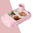 thumbnail image 1 of Tableware Set for Kitchen and Dining Table – Car Shaped Dinner Tray with Separate Plates Cutlery Water Cup Fiber Ideal for Boys and Girls Easy Cleaning Durable Design, 1 of 6