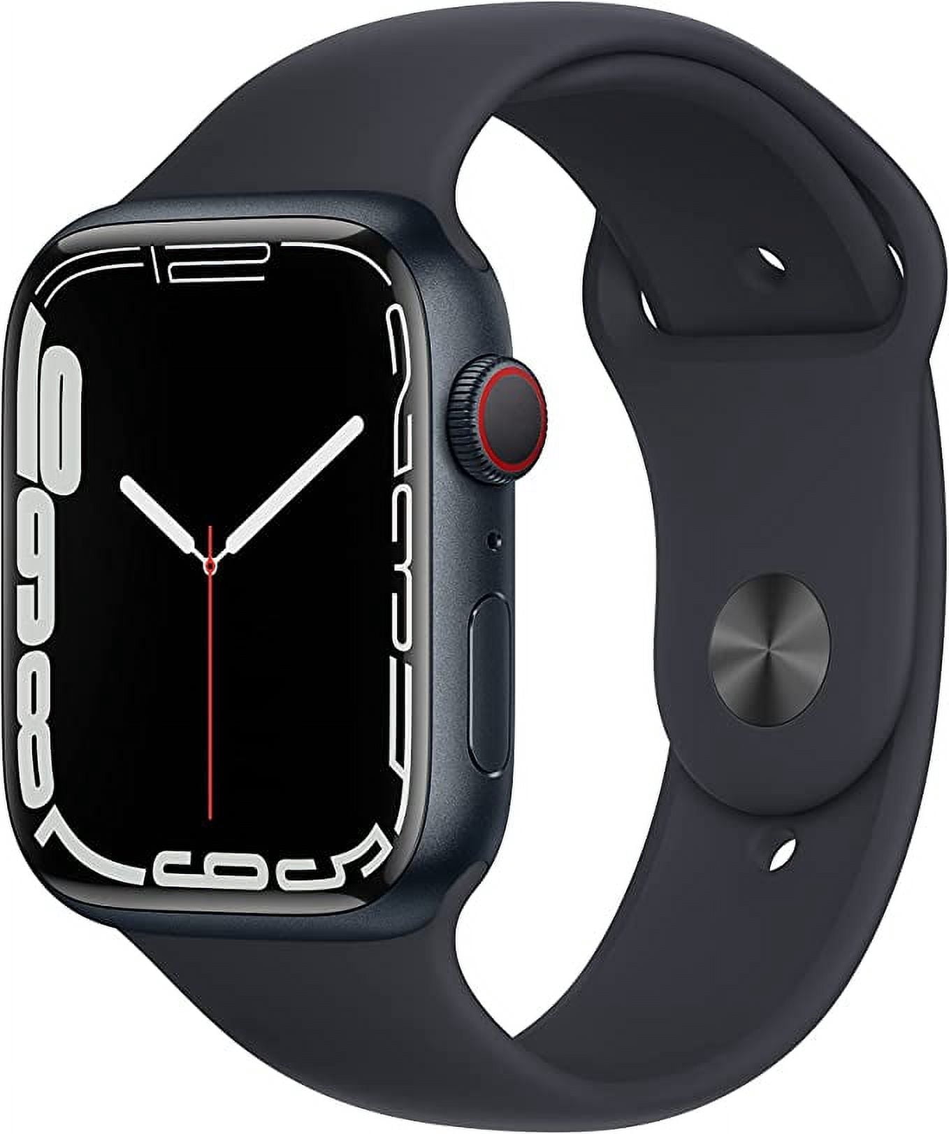 Refurbished Apple Watch Series 7 Aluminum 45 mm (GPS + Cellular) Midnight Black (Grade B)