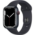 thumbnail image 1 of Refurbished Apple Watch Series 7 Aluminum 45 mm (GPS + Cellular) Midnight Black (Grade B), 1 of 3