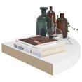 thumbnail image 5 of vidaXL Floating Corner Shelves 2 pcs White 35x35x3.8 cm MDF, 5 of 5