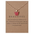 thumbnail image 1 of WREESH Sweet Butterfly Necklace Acrylic Color Clavicle Chain Necklace, 1 of 1
