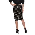 thumbnail image 3 of Moomaya Jupe Imprimée Longueur Genou pour Femmes Grande Taille Jupe en Poly Spandex, 3 of 6