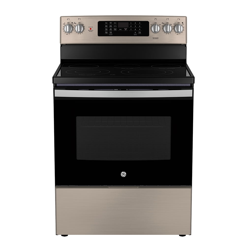 GE 30” Free-Standing Electric Convection Range with No-Preheat Air Fry - JCB840ETES