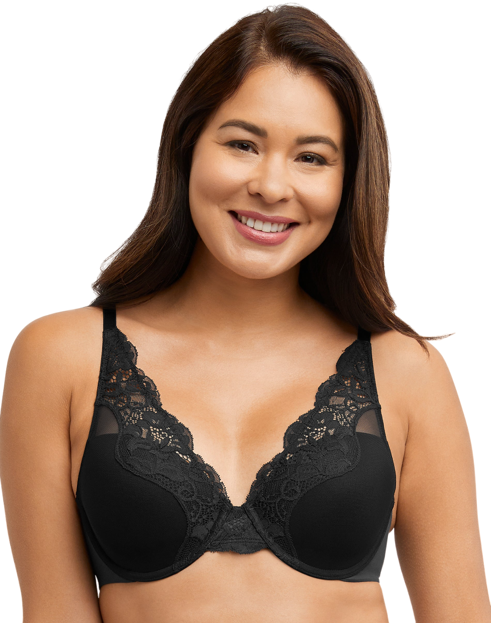 Bali Soutien-Gorge à Armatures en Dentelle Extensible Confort, 38C, Noir