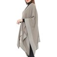 thumbnail image 4 of Mode Automne pour Femmes Pashmina Châle Cape Chandail Tricot Cardigan Foulard, 4 of 7