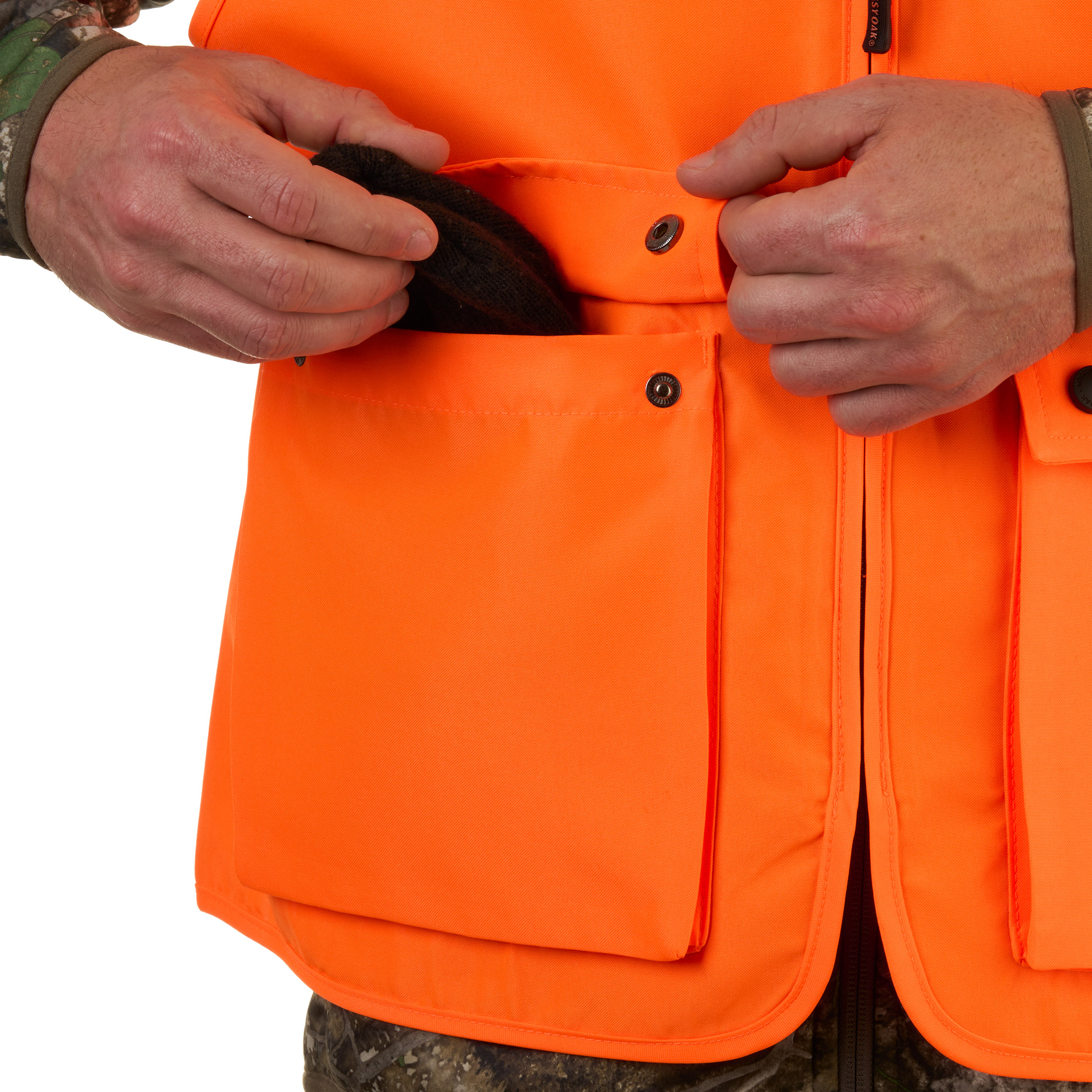 Realtree Blaze Orange Men's Hunting Cover Vest, S/M
