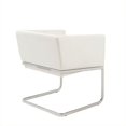 thumbnail image 3 of Eurostyle Ari Fauteuil de Salon en Faux Cuir en Blanc, 3 of 4