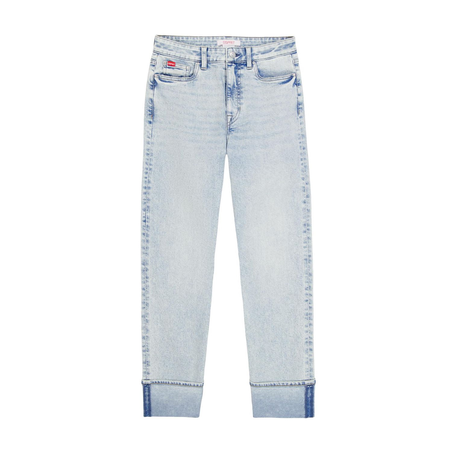Esprit Women's Cuffed Loose Straight Jeans, Sizes 2-18