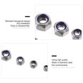 thumbnail image 4 of 100pcs Stainless Steel Hex Screw Nut Socket Head Flange Nylon Lock Nuts, 4 of 7