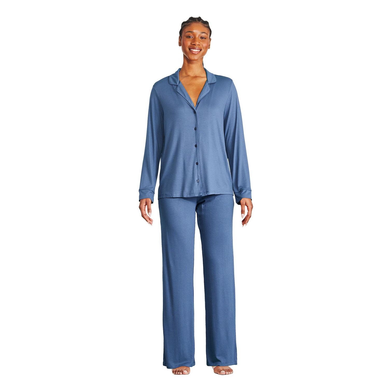 George Women's Notch Collar Pajama 2-Piece Set