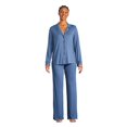 thumbnail image 1 of George Women's Notch Collar Pajama 2-Piece Set, 1 of 6