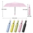 thumbnail image 3 of TIELUTT Three Fold Automatic Opening and Closing Buckle Umbrella Compact Umbrella Automatic Opening and Star Umbrella Dome Umbrellas for Rain Windproof Reverse Umbrellas No Umbrella Briefcase Umbrella, 3 of 3