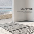 thumbnail image 3 of CoSoTower 6.5FT Decorative Outdoor Divider, Metal Privacy Screen with Stand, Large Leaf Style, White, 3 of 7