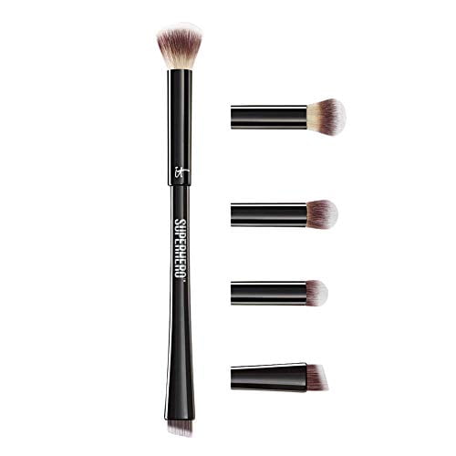 IT Cosmetics Superhero 4-in-1 Eye-Transforming Super Shadow & Liner Brush - Eyeliner, Eyeshadow, Crease & Smudger Brush - With Award-Winning Heavenly