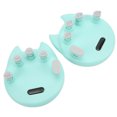 thumbnail image 1 of Doigts Exerciseur, Portable Cyan ABS Silicone 2Pcs Piano Finger Trainer Durable pour la Correction de la Posture, 1 of 8